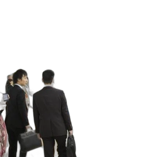 staff, 3d render, passengers, waiting transparent PNG cut-out
