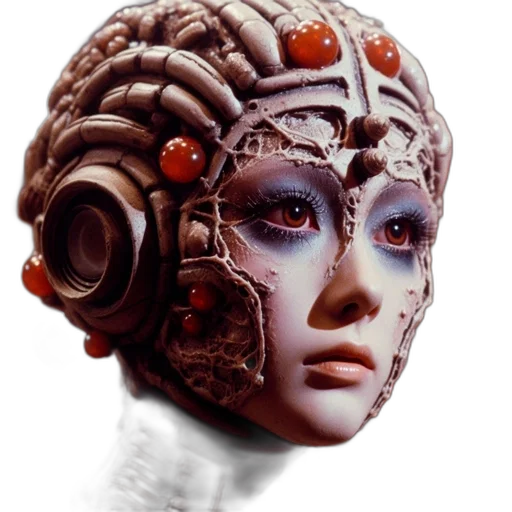 robot, mask, face, crown transparent PNG cut-out