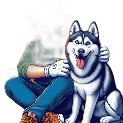 animal, creature, staff, cartoon transparent PNG cut-out
