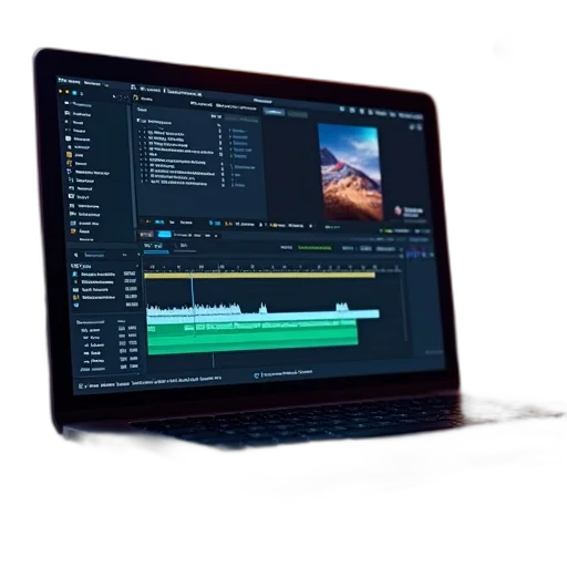 laptop, screen, editing, mode transparent PNG cut-out