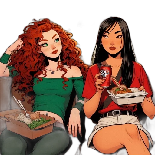 food, comic book art, concept art, cartoon transparent PNG cut-out