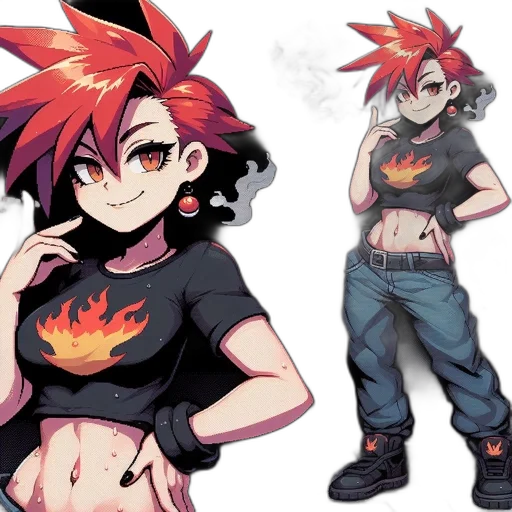 concept art, anime, pixel art, cartoon transparent PNG cut-out