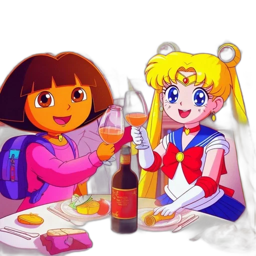 food, bottle, vaporwave, anime transparent PNG cut-out