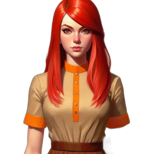 staff, dress, face, jacket transparent PNG cut-out