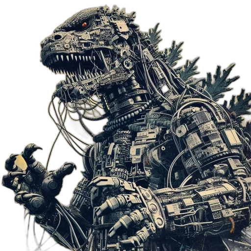 robot, creature, dragon, animal transparent PNG cut-out
