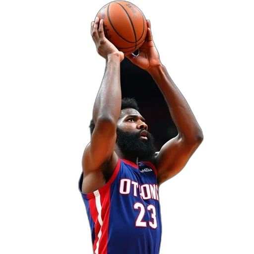 3d render, pistons, player, beard transparent PNG cut-out