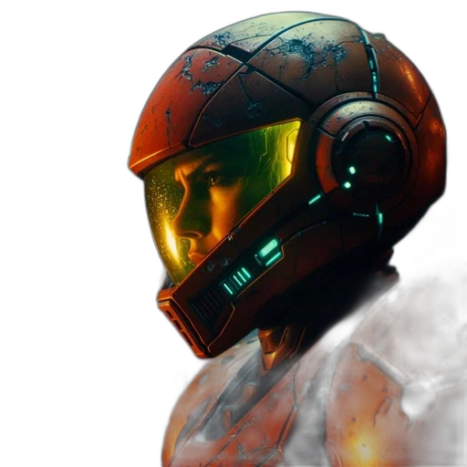 robot, mask, face, concept art transparent PNG cut-out