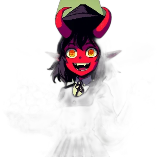 mask, hat, staff, creature transparent PNG cut-out