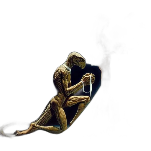 mask, creature, robot, staff transparent PNG cut-out