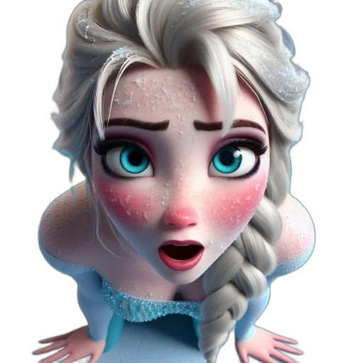 face, dress, creature, crown transparent PNG cut-out