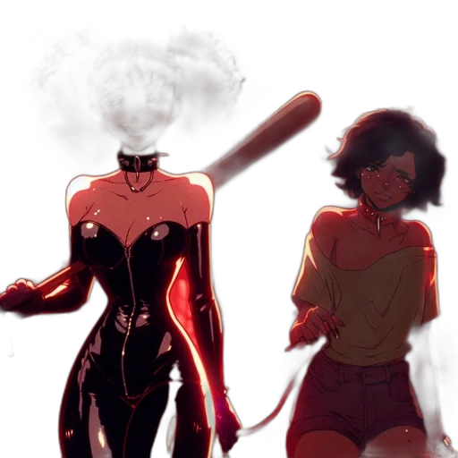 comic book art, concept art, fantasy art, cyberpunk transparent PNG cut-out