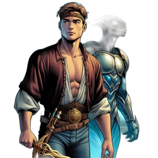 comic book art, concept art, fantasy art, pixel art transparent PNG cut-out