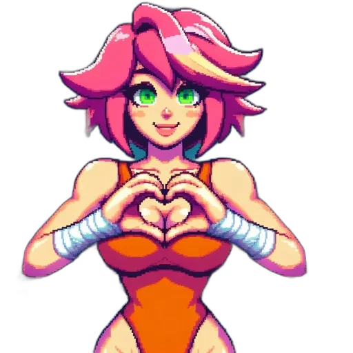 dress, robot, pixel art, concept art transparent PNG cut-out