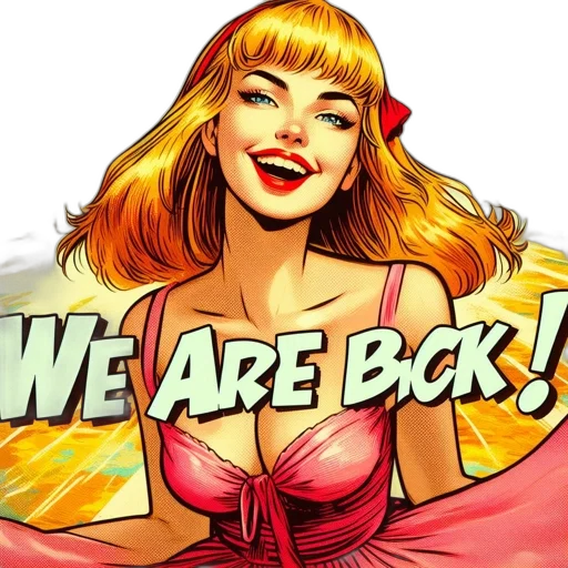 comic book art, woman, blonde, hair transparent PNG cut-out
