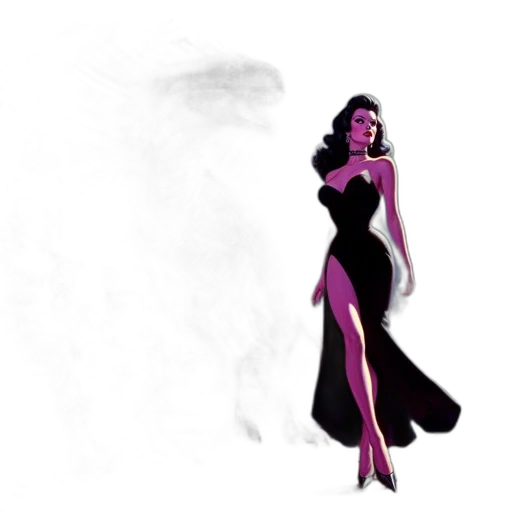 dress, concept art, fantasy art, comic book art transparent PNG cut-out