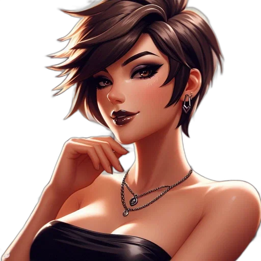 face, jewelry, staff, dress transparent PNG cut-out