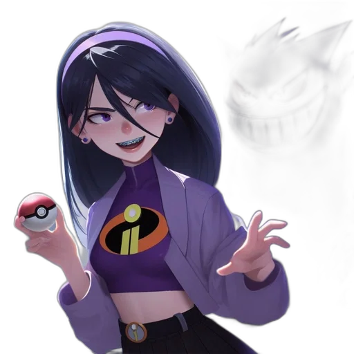 jacket, creature, mask, staff transparent PNG cut-out