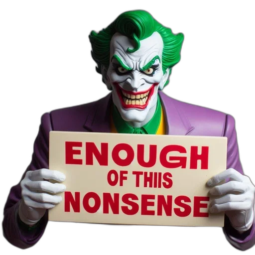 iconic, villain, joker, stands transparent PNG cut-out