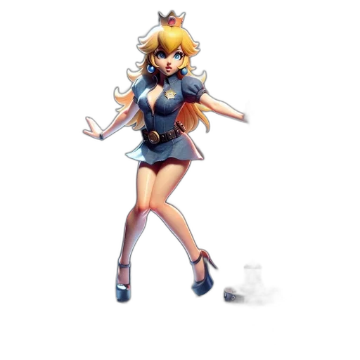dress, weapon, staff, robot transparent PNG cut-out