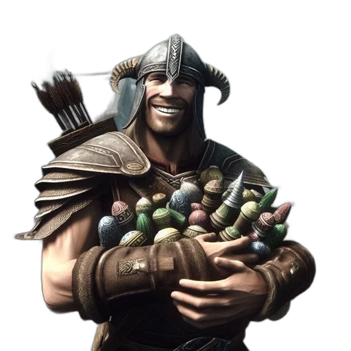 staff, weapon, food, hat transparent PNG cut-out