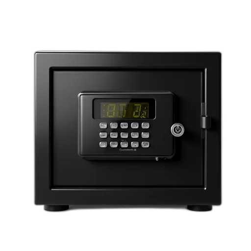 black, digital, safe, combination transparent PNG cut-out