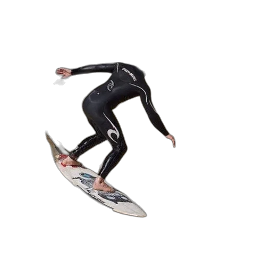 creature, 3d render, photorealistic, surfer transparent PNG cut-out