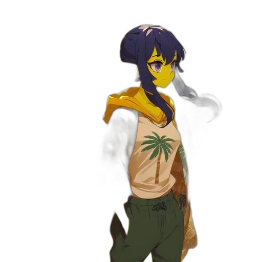 staff, weapon, dress, concept art transparent PNG cut-out