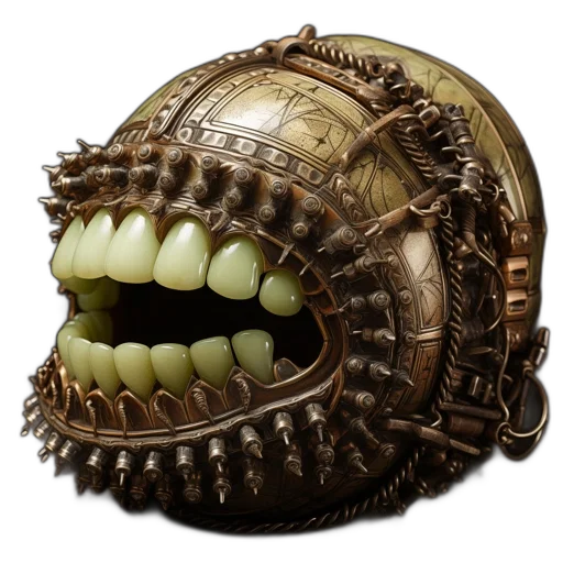 mask, crown, face, creature transparent PNG cut-out