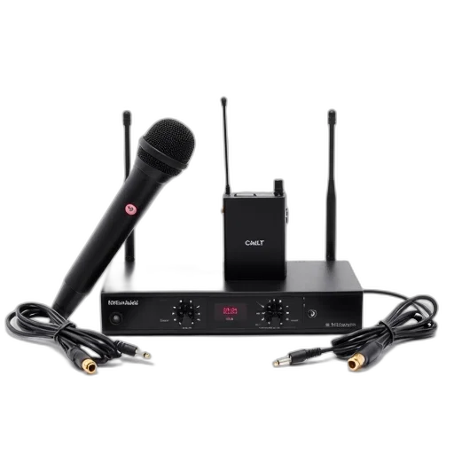 staff, black, wireless, microphone transparent PNG cut-out