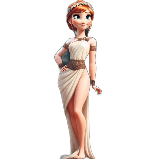 dress, 3d render, concept art, cartoon transparent PNG cut-out