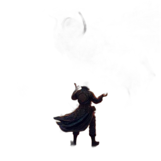 dragon, umbrella, sword, staff transparent PNG cut-out