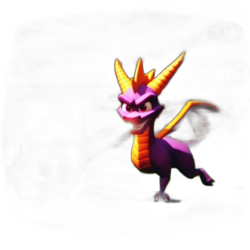 dragon, creature, staff, animal transparent PNG cut-out