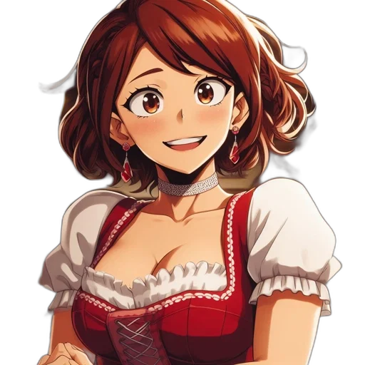 dress, face, crown, staff transparent PNG cut-out