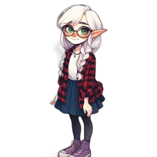jacket, staff, dress, creature transparent PNG cut-out