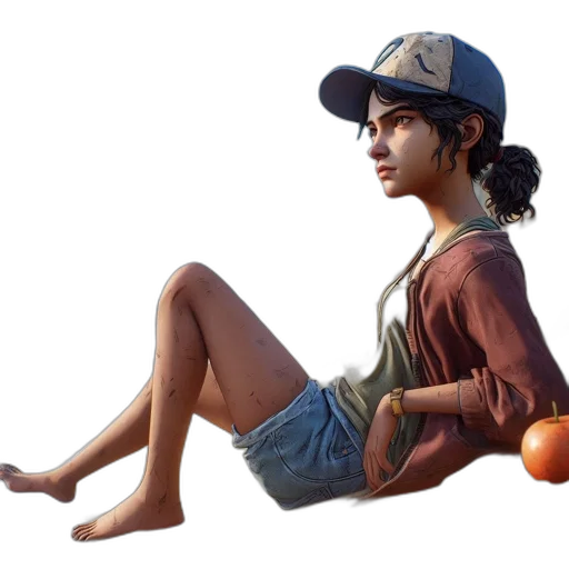 hat, dress, concept art, photorealistic transparent PNG cut-out