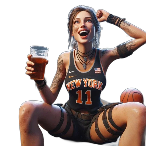 concept art, woman, wearing, jersey transparent PNG cut-out