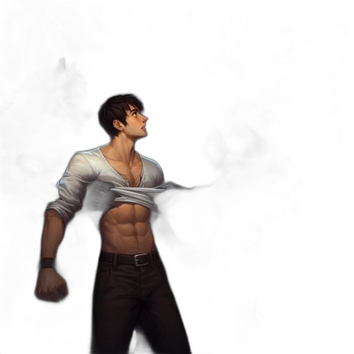 concept art, fantasy art, comic book art, 3d render transparent PNG cut-out