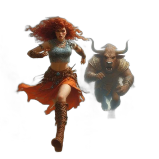 fantasy art, concept art, pixel art, comic book art transparent PNG cut-out