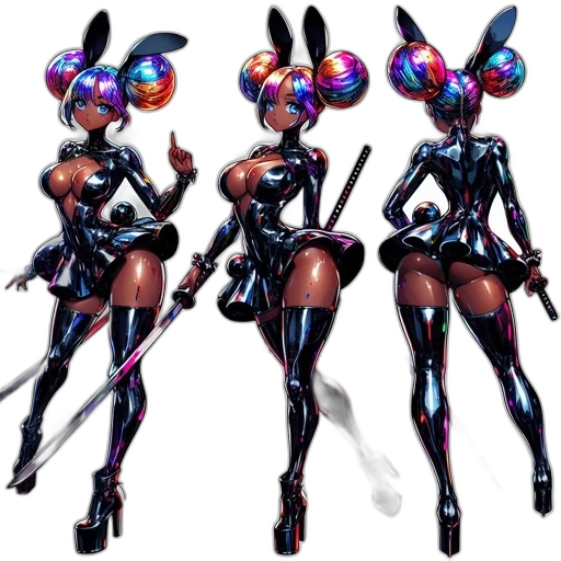 concept art, cyberpunk, 3d render, pixel art transparent PNG cut-out