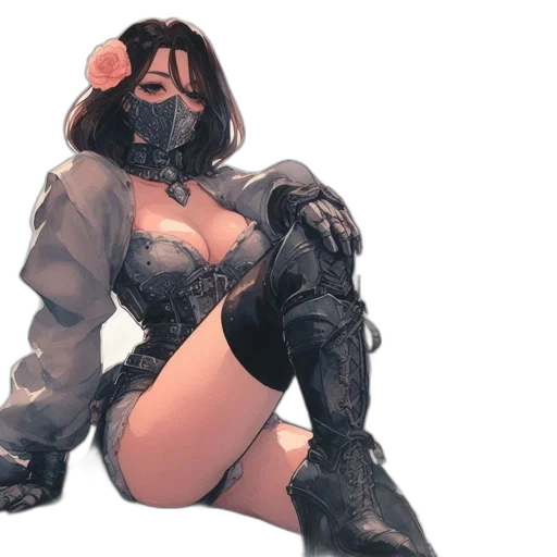 mask, robot, weapon, creature transparent PNG cut-out