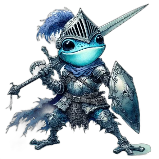 dragon, sword, staff, robot transparent PNG cut-out