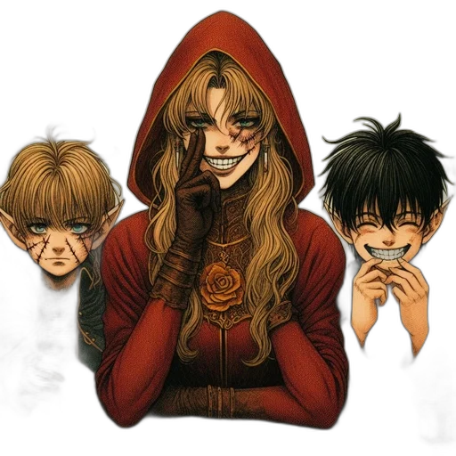 mask, face, comic book art, concept art transparent PNG cut-out