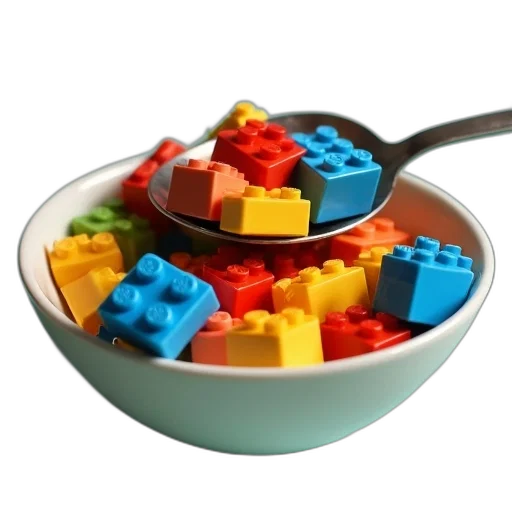 food, 3d render, colorful, blue transparent PNG cut-out