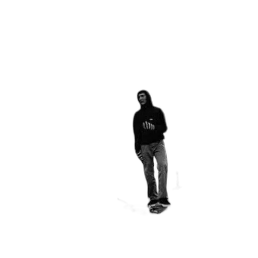 jacket, staff, creature, robot transparent PNG cut-out