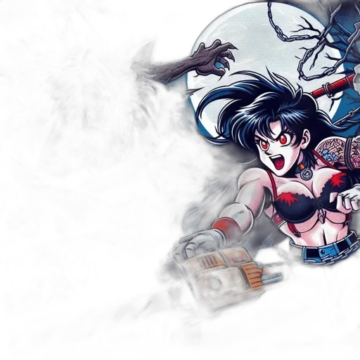 comic book art, concept art, fantasy art, anime transparent PNG cut-out