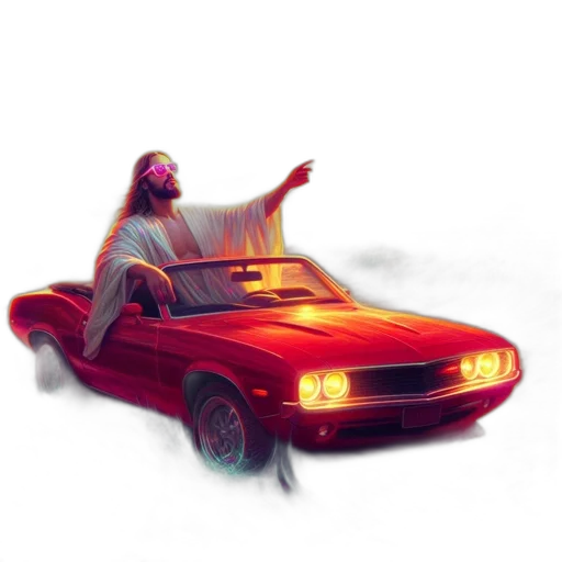 car, concept art, pixel art, 3d render transparent PNG cut-out