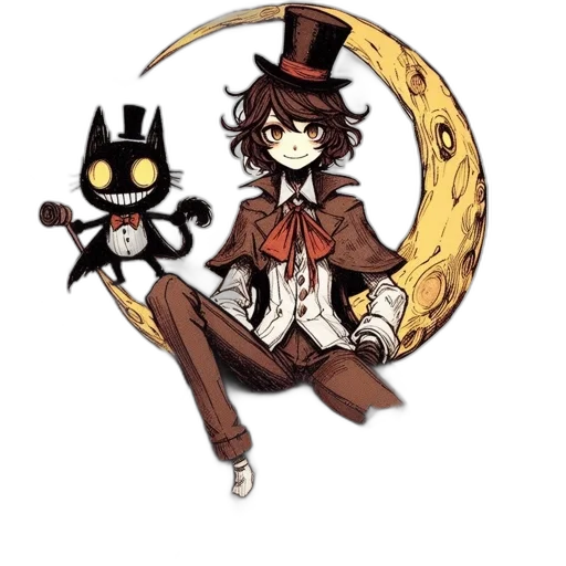 staff, hat, pixel art, cartoon transparent PNG cut-out
