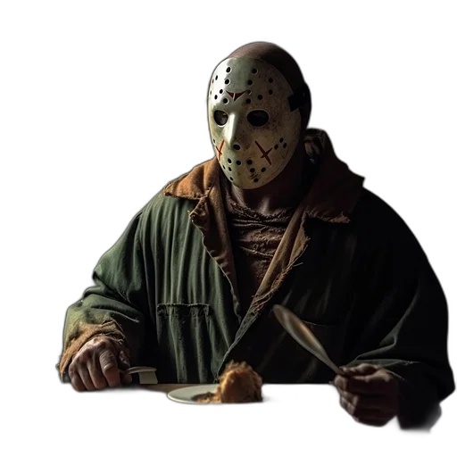 mask, staff, face, creature transparent PNG cut-out
