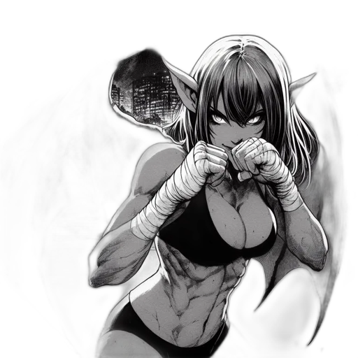 mask, weapon, comic book art, anime transparent PNG cut-out