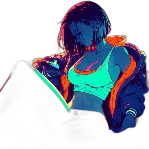 jacket, sword, robot, weapon transparent PNG cut-out